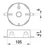 Коробка монтажная металлическая e.industrial.pipe.db.round.thread.5.x.1/2", круглая на 5 резьбовых входов для труб 1/2", Enext [i0530010]
