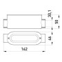 З'єднувач ревізійний прямий e.industrial.pipe.db.revise.direct.1 "для труб 1", Enext [i0550003]
