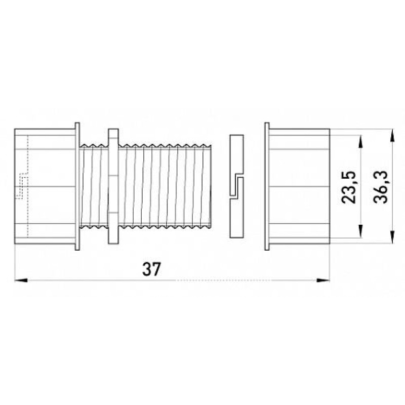 Соединитель металлический e.industrial.pipe.connect.collet.3/4", цанговый, Enext [i0430002]