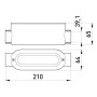 Соединитель ревизионный прямой e.industrial.pipe.db.revise.direct.1-1/4" для труб 1-1/4", Enext [i0550004]