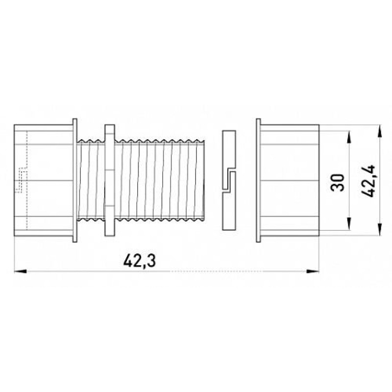 З'єднувач металевий e.industrial.pipe.connect.collet.1 ", цанговий, Enext [i0430003]