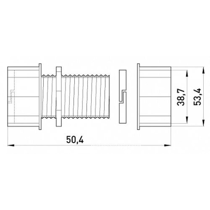 З'єднувач металевий e.industrial.pipe.connect.collet.1-1/4 ", цанговий, Enext [i0430004]