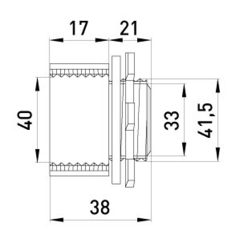 Введення металевий e.industrial.pipe.thread.dir.1-1/4 ", різьбовій, Enext [i0580004]