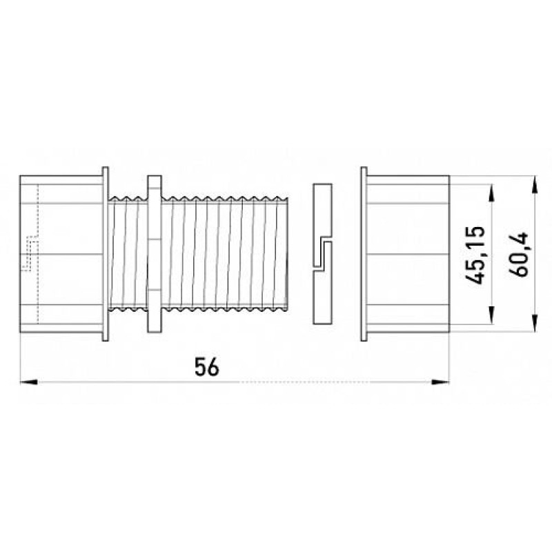 З'єднувач металевий e.industrial.pipe.connect.collet.1-1/2 ", цанговий, Enext [i0430005]