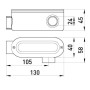 Соединитель ревизионный Г-образный e.industrial.pipe.db.revise.elbow.3/4" для труб 3/4", Enext [i0540002]