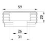 Переходник металлический e.industrial.pipe.thread.bts.2".1", резьбовой 2" на 1", Enext [i0410013]