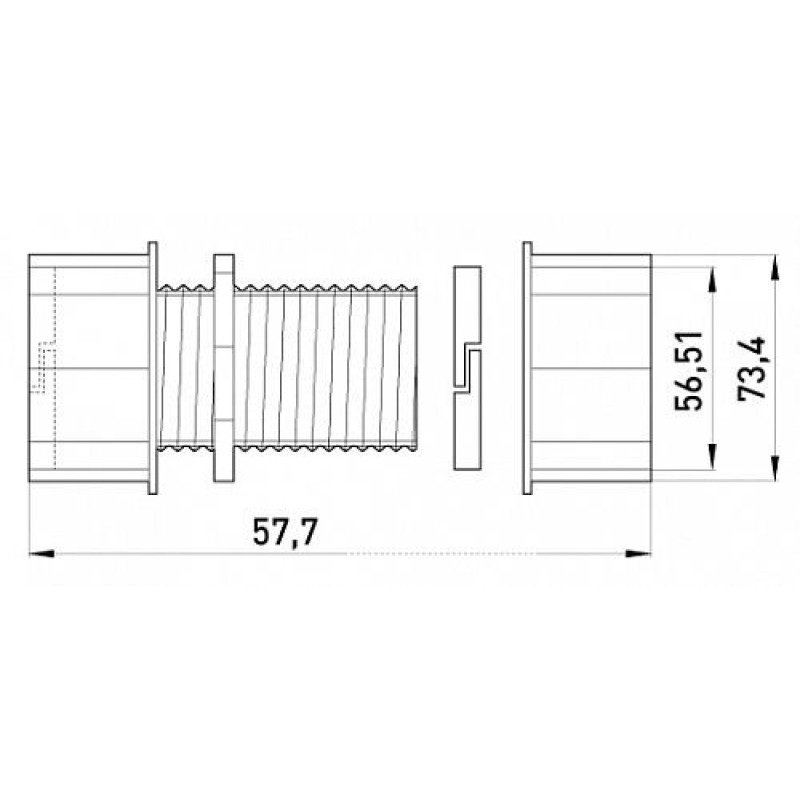 Соединитель металлический e.industrial.pipe.connect.collet.2", цанговый, Enext [i0430006]