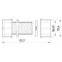Соединитель металлический e.industrial.pipe.connect.collet.2", цанговый, Enext [i0430006]