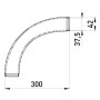 Кутовий металевий з'єднувач e.industrial.pipe.thread.angle.1-1/4 ", 90 град.З різьбленням, Enext [i0390004]