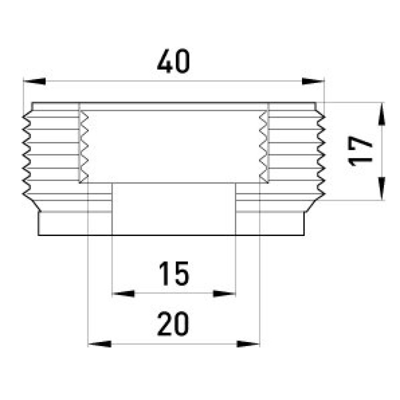 Переходник металлический e.industrial.pipe.thread.bts.1-1/4".1/2", резьбовой 1-1/4" на 1/2", Enext [i0410004]