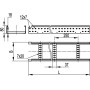 Лестничный лоток 80х300,L3000, L5 Combitech, дкс [ll8030]
