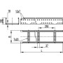 Лестничный лоток 100х500,L6000, L5 Combitech, дкс [la1050]