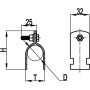 Разборний хомут для труб d 1, без ізоляції, b5 Combitech, дкс [bht1510]
