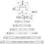 150х50мм сталь скоба для крепления лотка оцинкованная [6015514] FS OBO bettermann