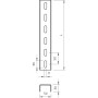 L-200см 50х30 сталь 2мм П-образный профиль оцинкованный [6342338] OBO bettermann
