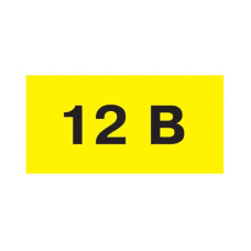40x20мм Самоклеющаяся этикетка знак 12В желтый (на листе 102шт) [s053308] E.NEXT e.sticker.voltage.12.1