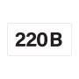 17х10мм Самоклеющаяся этикетка знак "220 В" белый (на листе 693шт) [SES03020] АСКО