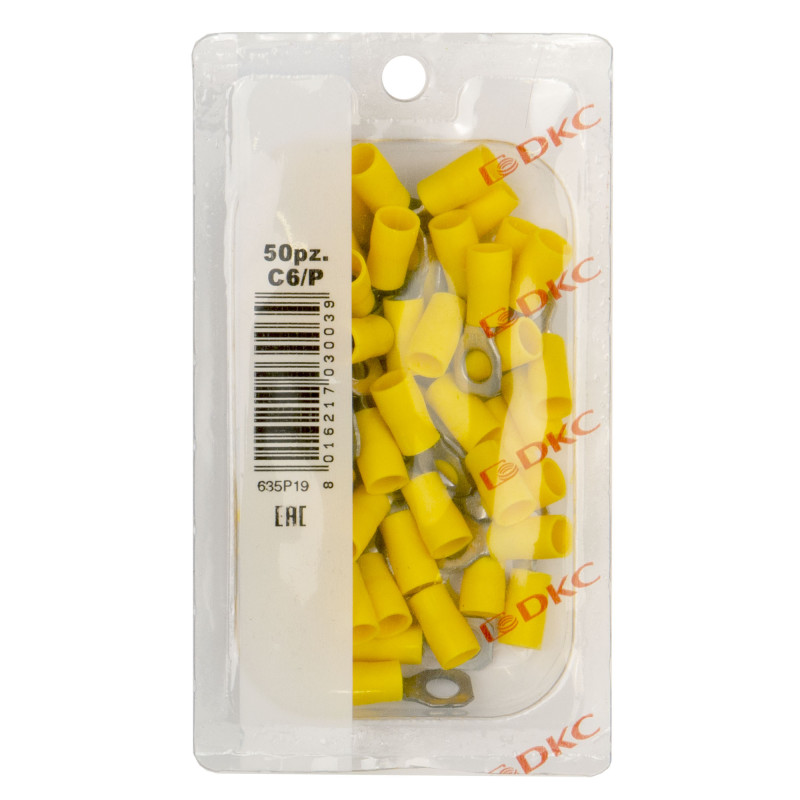 Изолированный наконечник 2.5-6кв.мм. M6 [2C6P] (1 шт.) Quadro ДКС Украина