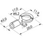 Изолированный наконечник 1.5-2.5кв.мм. М6 (100 шт.) [A0060030006] RV 2-6 АСКО