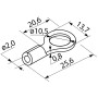 Изолированный наконечник 1.5-2.5кв.мм. М10 (100 шт.) [A0060030008] RV 2-10 АСКО