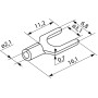 Изолированный наконечник (вилка) 0.5-1.5кв.мм. М3 (100 шт.) [A0060040034] SV 2-3,2 АСКО