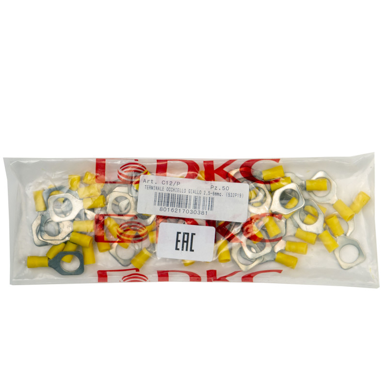 Изолированный наконечник 2.5-6кв.мм. M12 [2C12P] (1 шт.) Quadro ДКС Украина