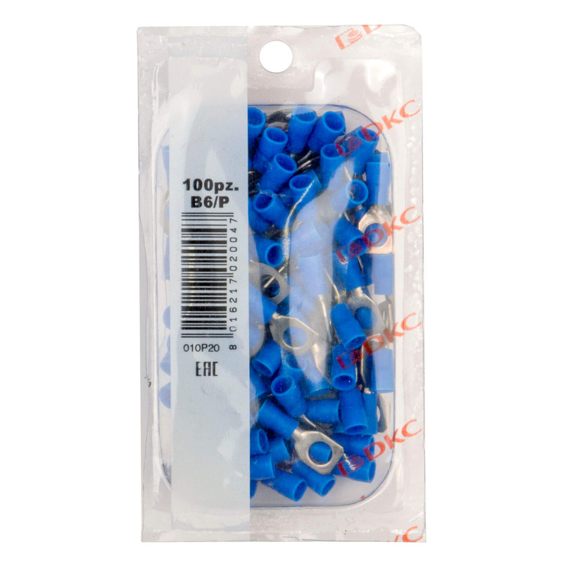 Изолированный наконечник 1.5-2.5кв.мм. M6 [2B6P] (1 шт.) Quadro ДКС Украина