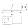 Медный кабельный наконечник 4мм.кв М5 (1 шт.) [s040014] E.NEXT е.end.stand.sc.4