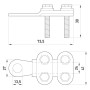 Наконечник кабельный на винтах 150-185мм.кв М13 [s0170007] E.NEXT e.end.stand.clamp.150.185