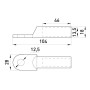 Оцинкований кабельний наконечник 95мм.кв M12 (1 шт.) [s021007] E.NEXT e.end.stand.z.95