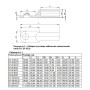 Медный кабельный наконечник 240кв.мм. M16 гильза: 53,7мм (1шт.) [LUG-DT-240-ECO] DT-240 ECO UEC