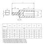 Неизолированный наконечник (штырь) 25кв.мм. размером: 13x6,7x4,5мм медно-алюминиевый (1 шт.) [A0060200002] САР-25 АСКО