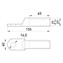 Медный кабельный наконечник 240мм.кв M16 (1 шт.) [s039011] E.NEXT e.end.stand.dt.240