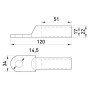 Мідний кабельний наконечник 150мм.кв M14 (1 шт.) [s039009] E.NEXT e.end.stand.dt.150