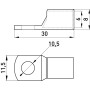 Луджений наконечник 16vкв.мм M10 гільза: 13мм (1шт) [s19020] E.NEXT e.end.stand.c.16,D10.5