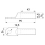 Мідний кабельний наконечник 70мм.кв M12 (1 шт.) [s039006] E.NEXT e.end.stand.dt.70