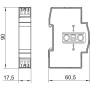 Обмежувач перенапруги 2P 10кА 24В AC клас 1+2+3 (D1+C2+C1) для двожильних систем [5098514] FRD 24 OBO bettermann