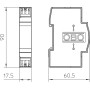 Обмежувач перенапруги 2P 2кА 24В AC клас 2+3 (C2+C1) для двожильних систем [5098816] FLD 2-24 OBO bettermann