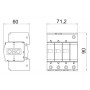 Обмежувач перенапруги 3P+N/PE 50кА 280В клас 1+2 (B+С) [5094463] V25-B+C 3+NPE OBO bettermann