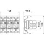 Обмежувач перенапруги 3P 150кА 255В клас 1+2 (B+С) [5096835] MCD 50-B 3-OS OBO bettermann
