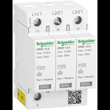 Ограничитель перенапряжения 3P 50кА 230В класc 1+2 (B+С) [A9L16382] iPRD1 Schneider Electric