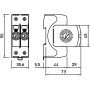 Обмежувач перенапруги 1P+N/PE 80кА 280В клас 1+2 (B+С) [5093522] V50-1+NPE-280 OBO bettermann