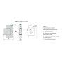 Обмежувач перенапруги 1Р 50кА 280В [2442900] ETITEC V T12 ETI