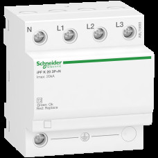 Ограничитель перенапряжения 3P+N 20кА 230В класc 2 (С) [A9L15693] iPF20 Schneider Electric