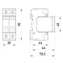 Обмежувач перенапруги 1Р+N-РE 50кА 280В [81.031] e.POI.1+1m E.NEXT