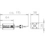 Обмежувач перенапруги для мереж 10Base2/10Base5 BNC 10кА 6В DC клас 2+3 (C2+C1) для коаксіальних систем Ethernet [5082432] KOAX B-E2 MF-F OBO bettermann