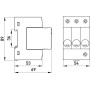 Обмежувач перенапруги 3P 10кА 275В клас 3 (D) [s076011] E.NEXT e.stand.spd.3D.275