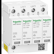 Ограничитель перенапряжения 3P+N 50кА 230В класc 1+2 (B+С) [A9L16482] iPRD1 Schneider Electric