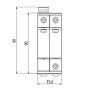 Ограничитель перенапряжения 2Р 40кА 275В [2440401] ETITEC C T2 ETI