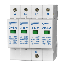 Ограничитель перенапряжения 4P 10кА 380В [NTOPN4S10] ОПН-М (4S) 10кА Новатек-Електро